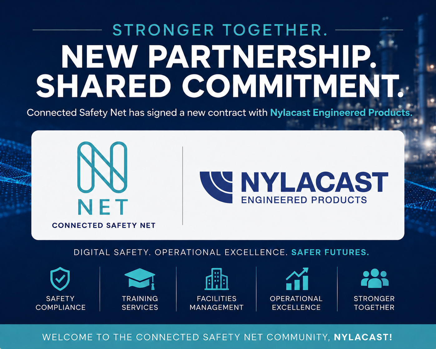 Connected Safety Net Signs Contract with Nylacast Engineered Products