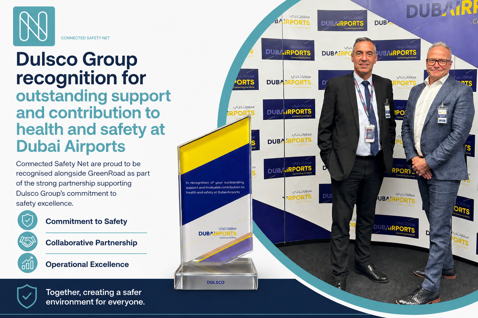 Dulsco Group Recognised for Road Safety Achievement at Dubai Airports