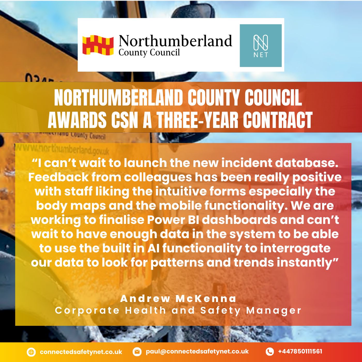 Northumberland County Council: Co-Designing the Future of Public Sector Safety