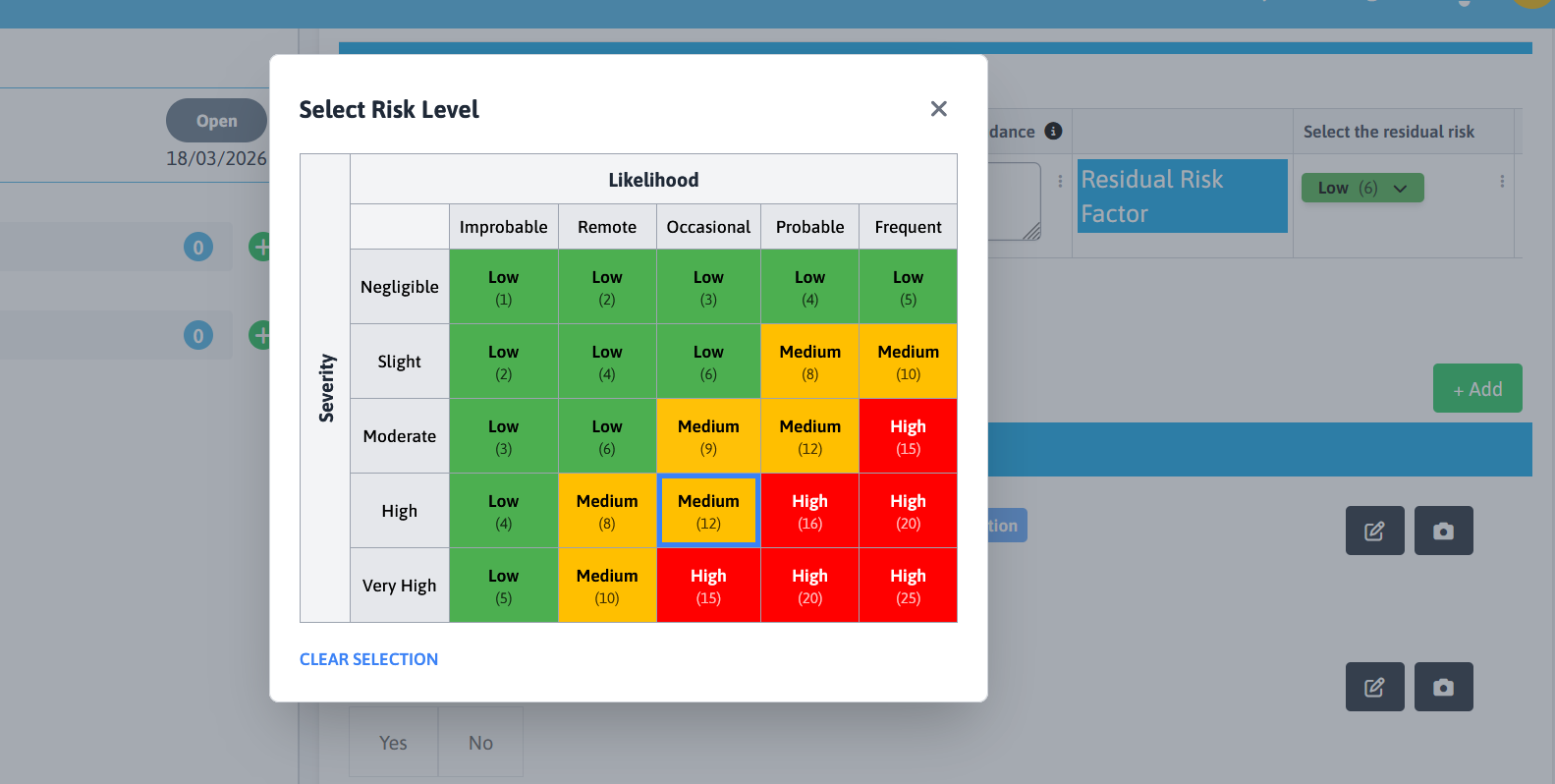 Risk Assessment Form